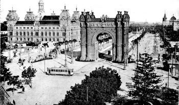 El Arco de Triunfo de Barcelona.