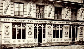Gambrinus, cervecería de Barcelona.