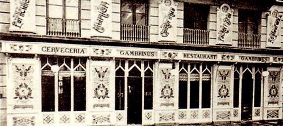 Gambrinus, cervecería de Barcelona.