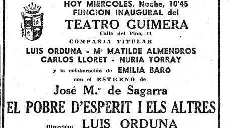 teatro Guimerà, Barcelona