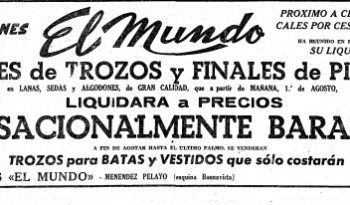 almacenes El Mundo, Barcelona.