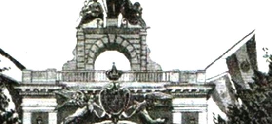 EL ARCO TRIUNFAL EFIMERO DE LA EXPOSICION UNIVERSAL DE 1888 DE BARCELONA